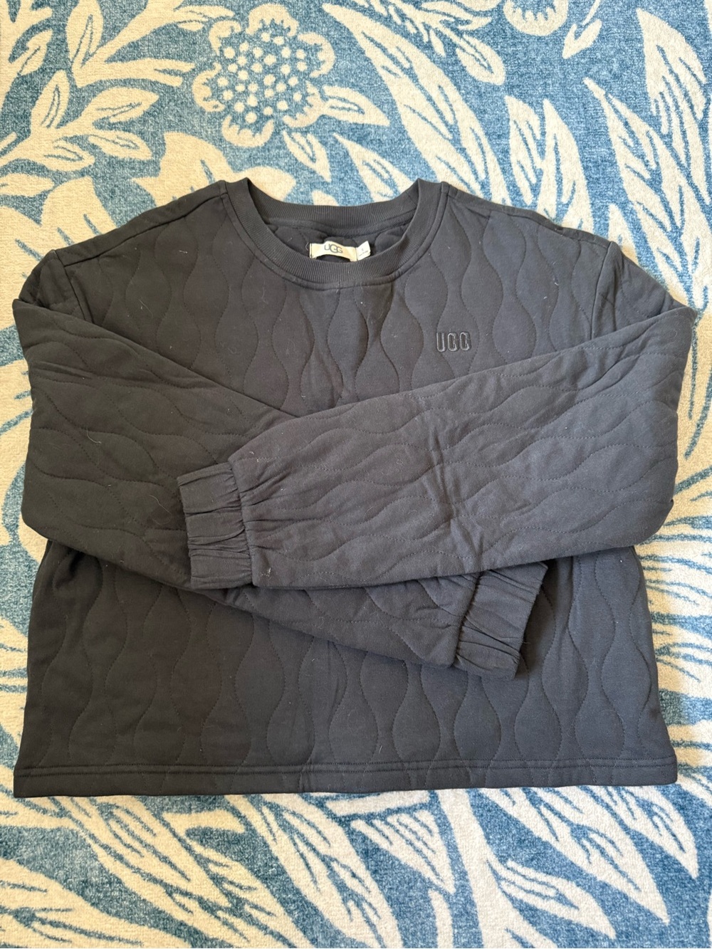 UGG Quilted Crewneck Sweatshirt - Black